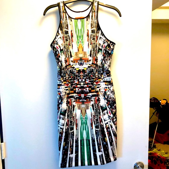 Clover Canyon Hong Kong City Neoprene Dress - Picture 1 of 6